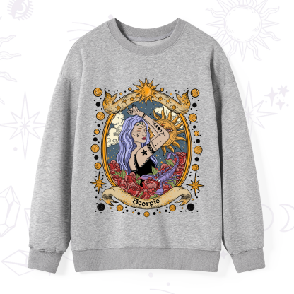 Purplehecate Scorpio Radiance Zodiac Sweatshirt