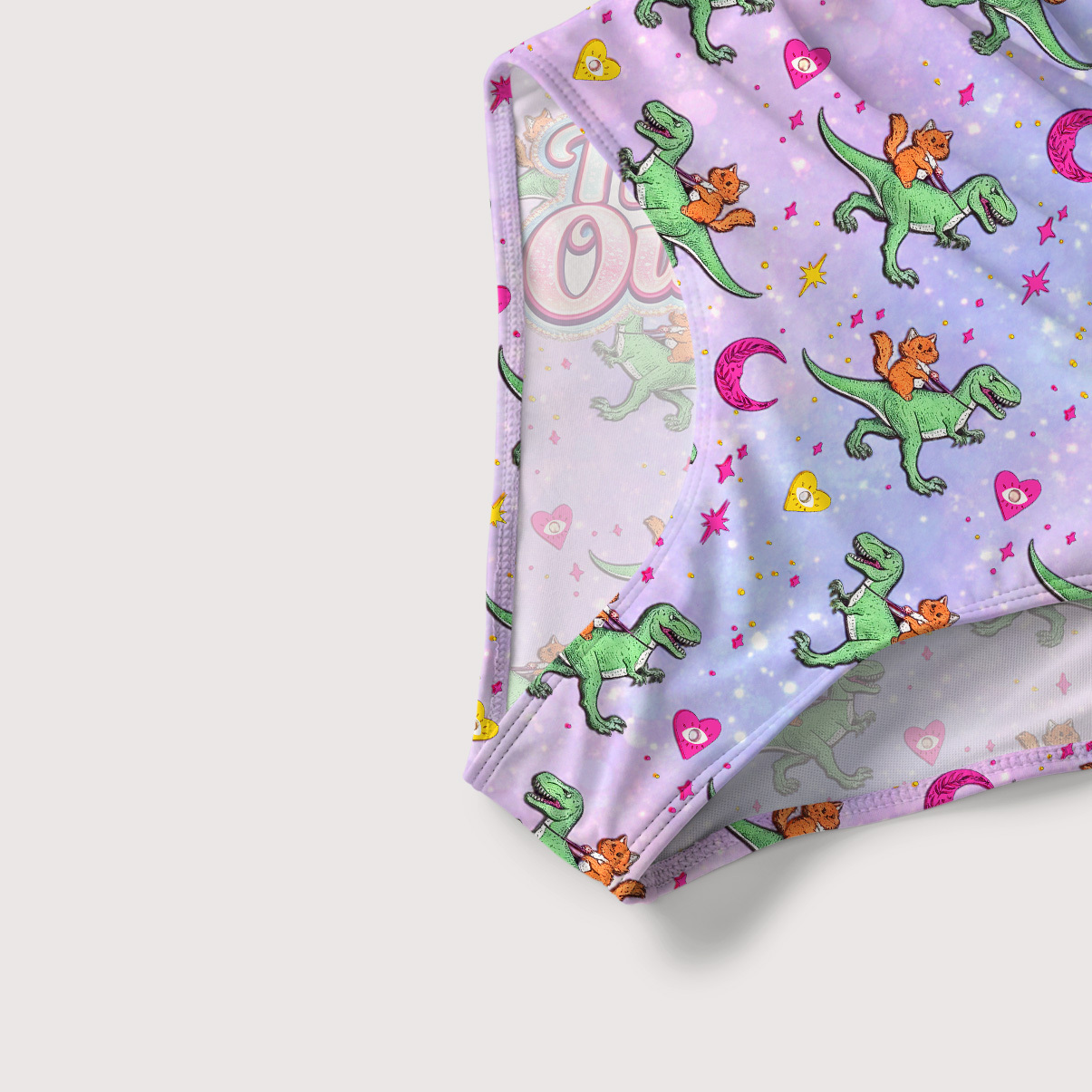 Purplehecate This is an Outrage Slim-Strap Swimsuit