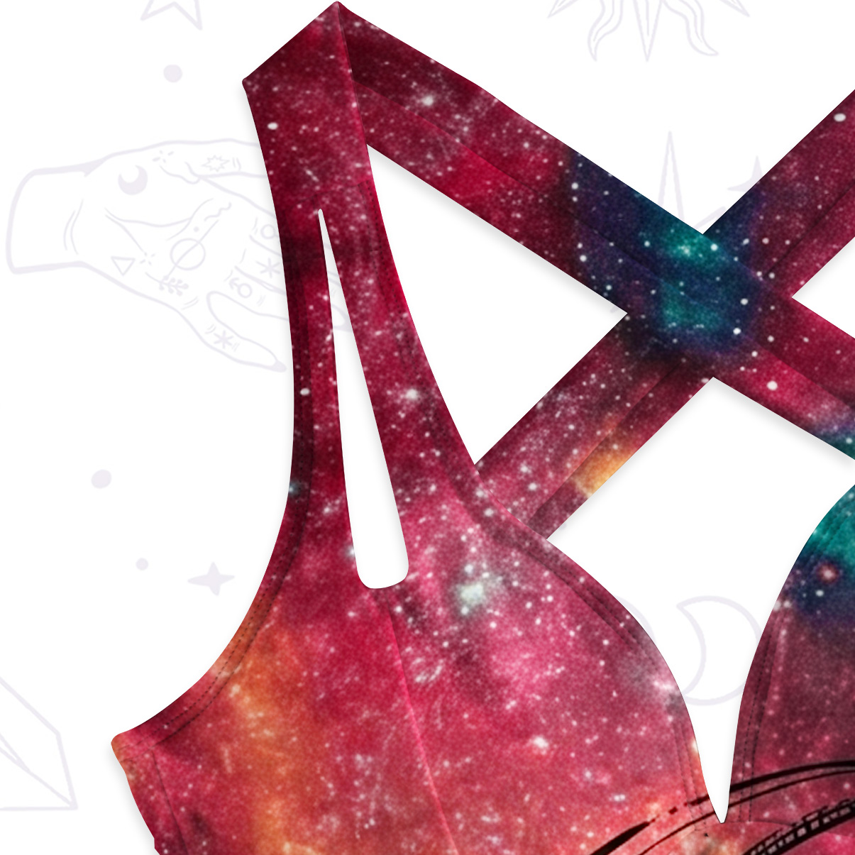 Purplehecate Sun Moon Dreams One-Piece Swimsuit