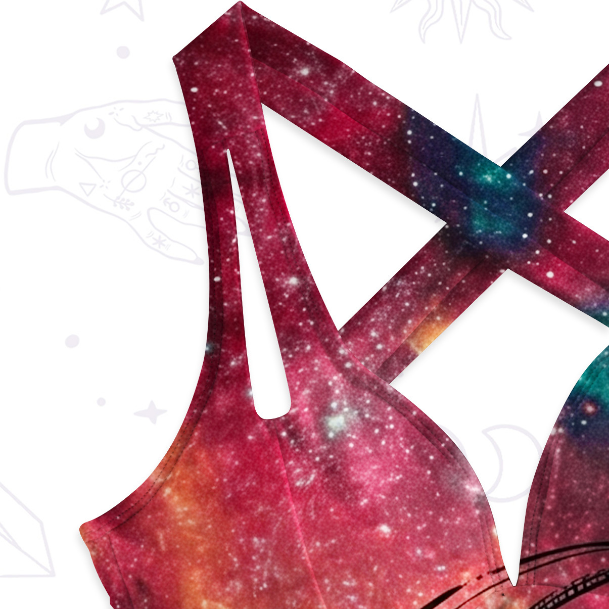 Purplehecate Sun Moon Dreams One-Piece Swimsuit