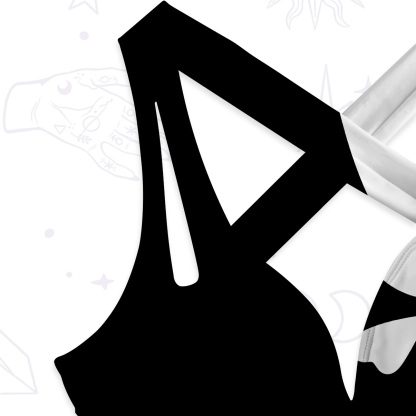 Purplehecate Yin Yang Cat Lover One-Piece Swimsuit