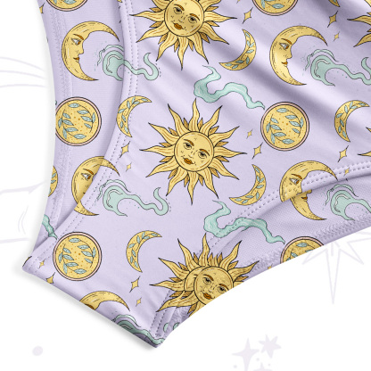 Purplehecate Magic of Sun and Moon Tank One Piece Swimsuit