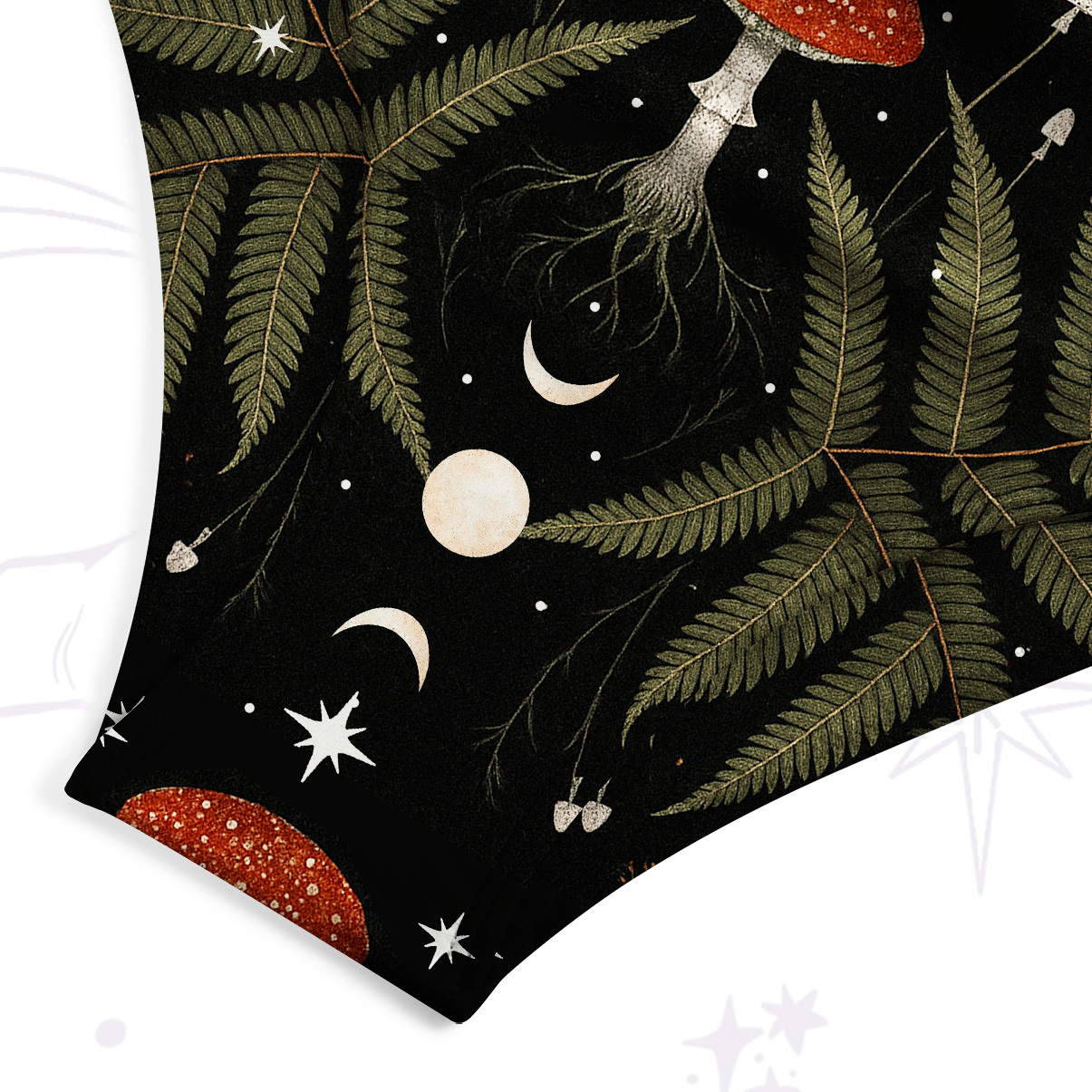 Purplehecate Moonlit Mushroom Gown Tank One Piece Swimsuit