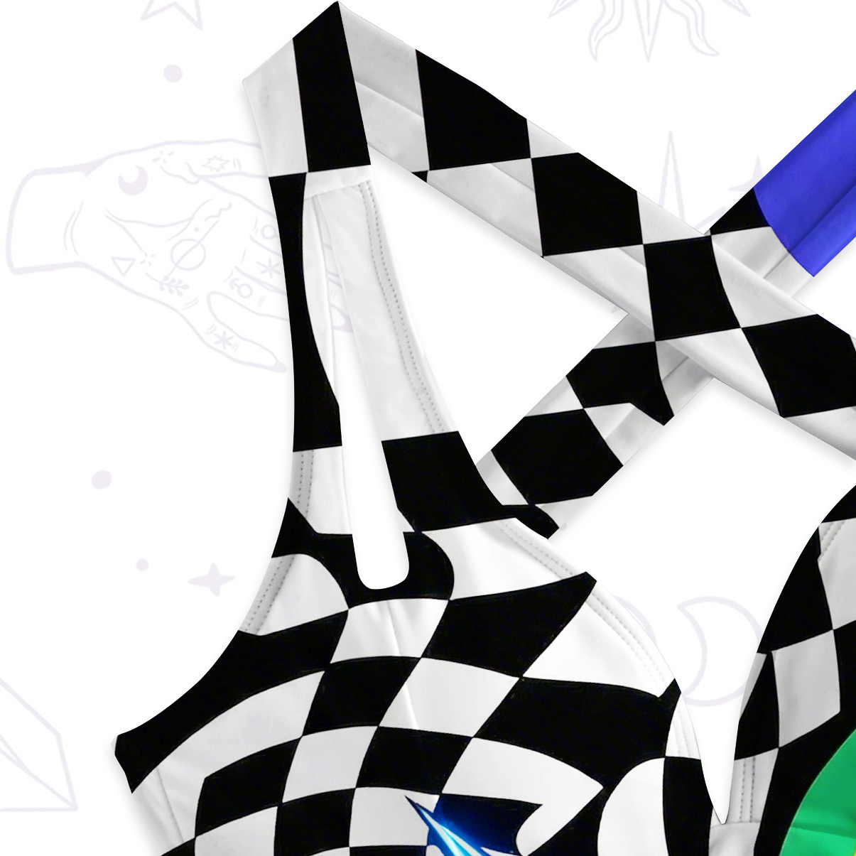 Purplehecate Pride Rainbow Boombox One-Piece Swimsuit