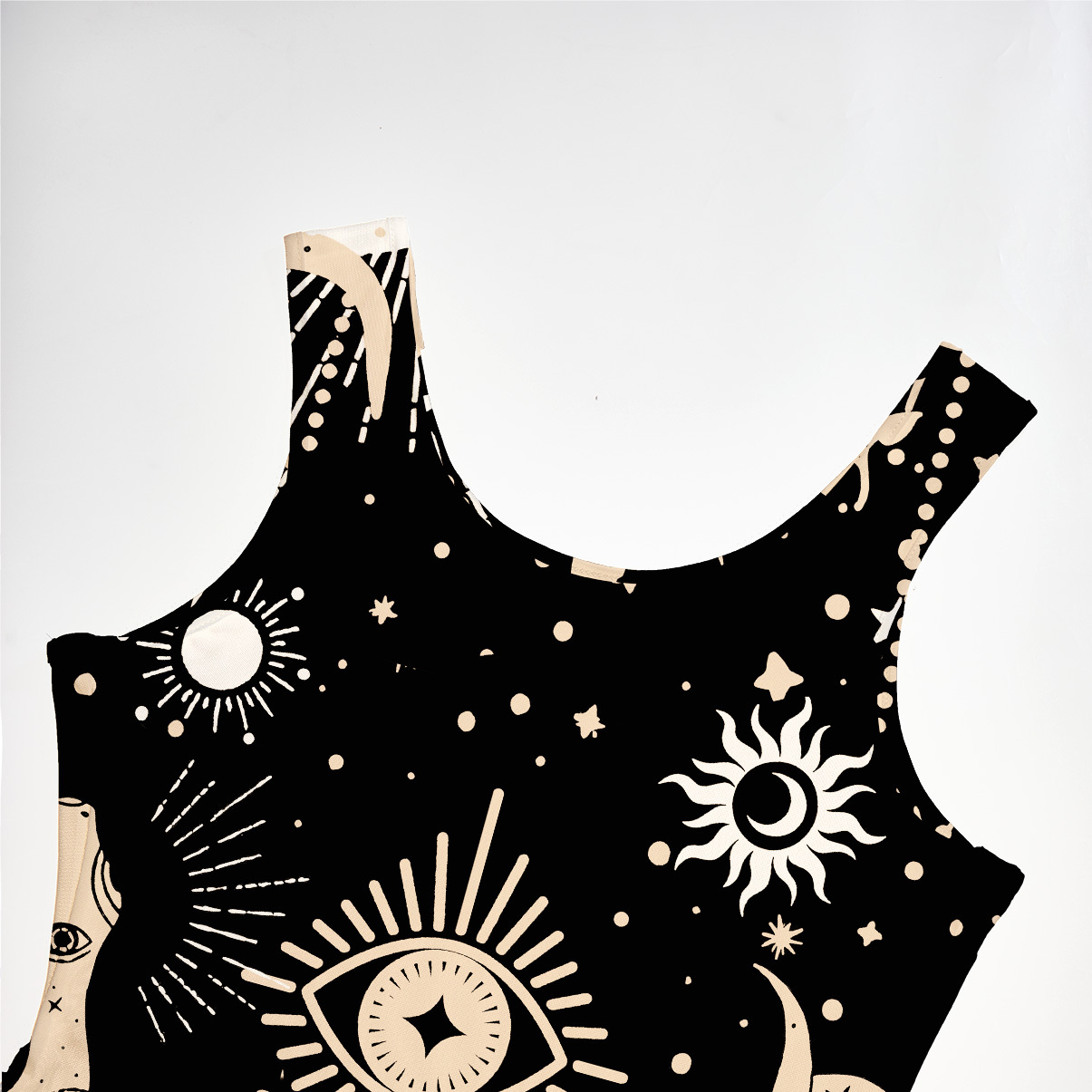 Purplehecate Divine Serpent Under the Moon Mesh Maxi Tank Beach Dress