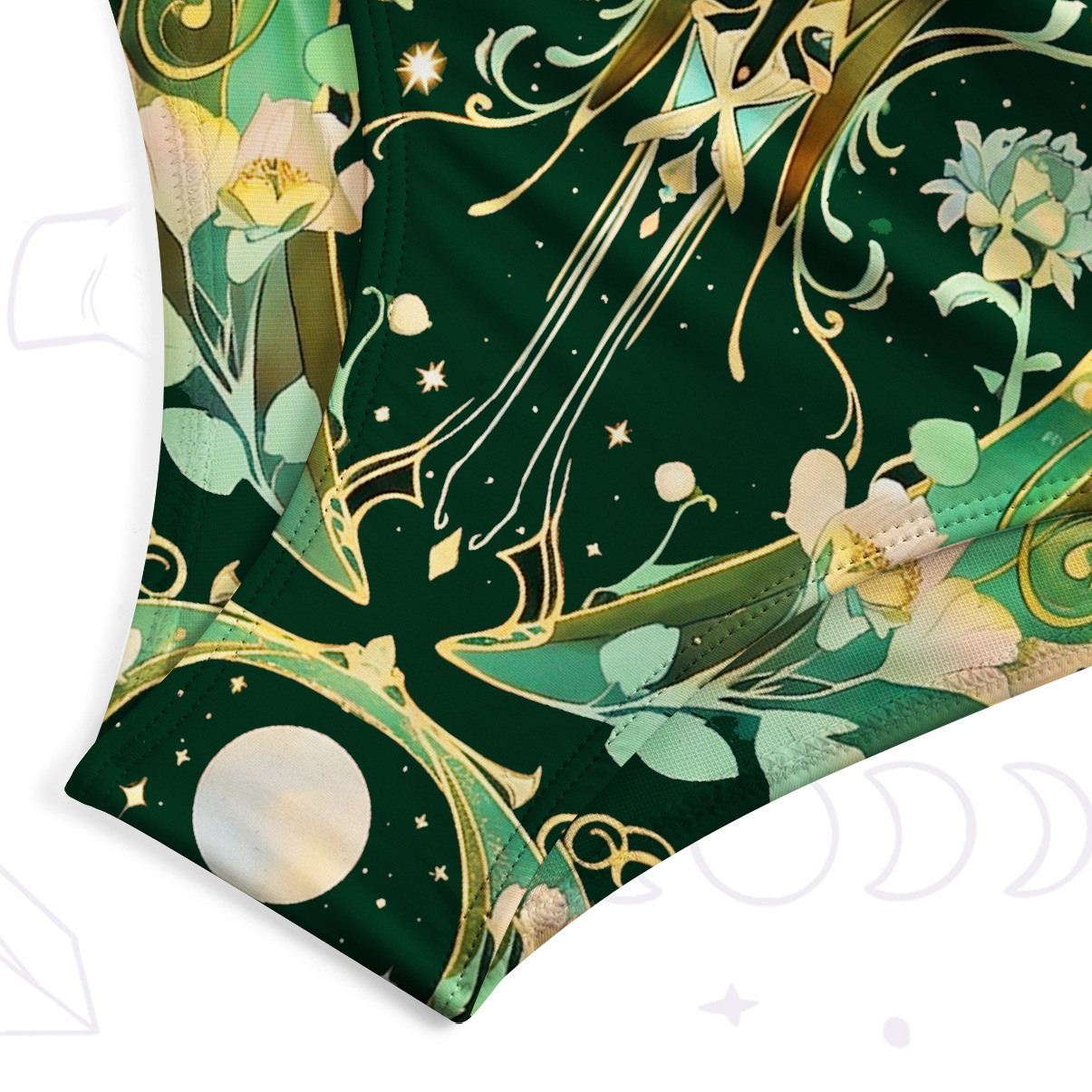 Purplehecate Moon Moth  Rave One-Piece Swimsuit