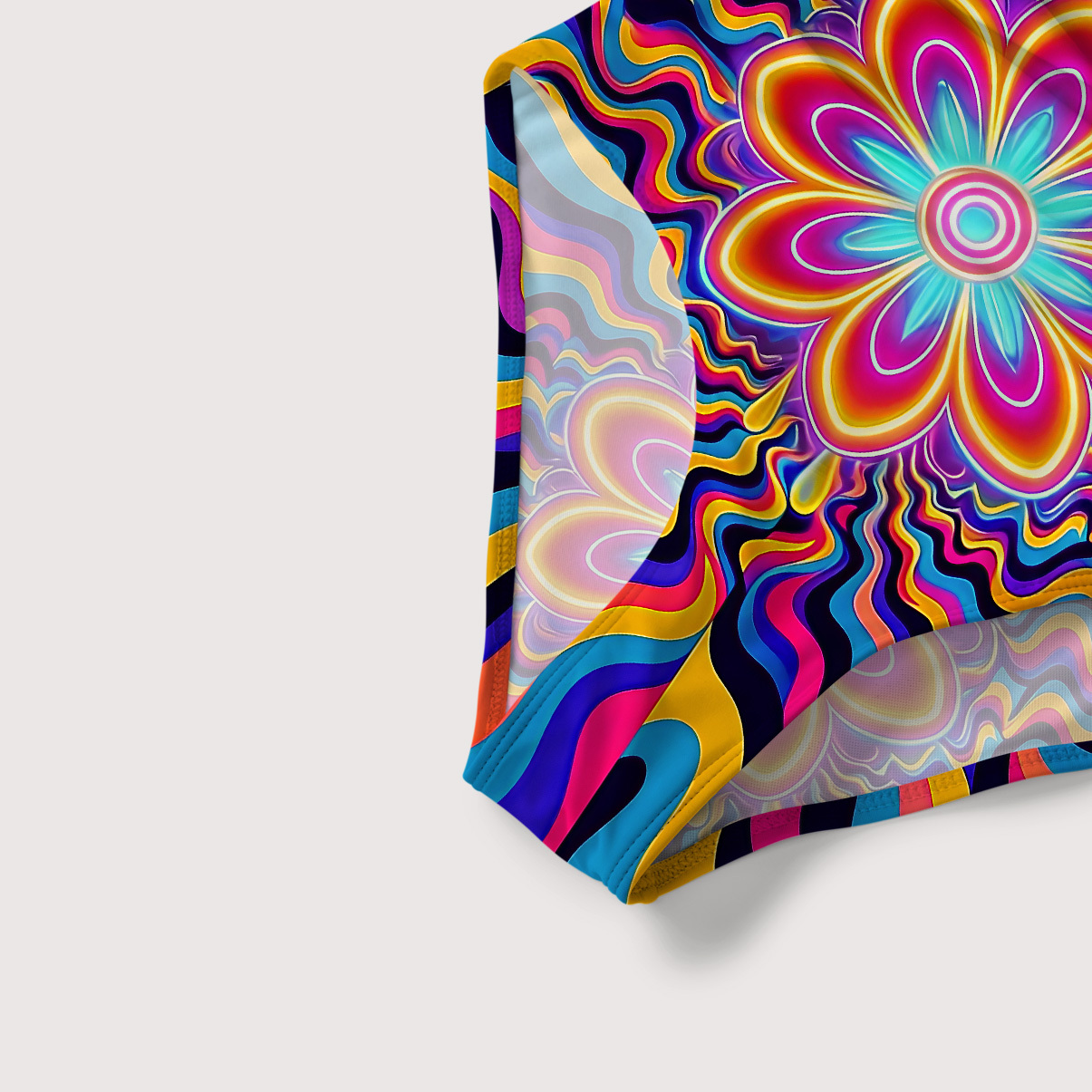 Purplehecate Psychedelic Bloom Slim-Strap Swimsuit