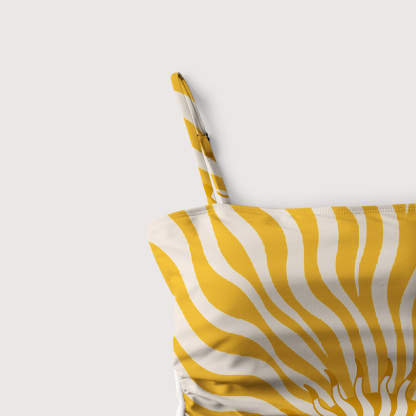 Purplehecate Radiance of the Sun Slim-Strap Swimsuit