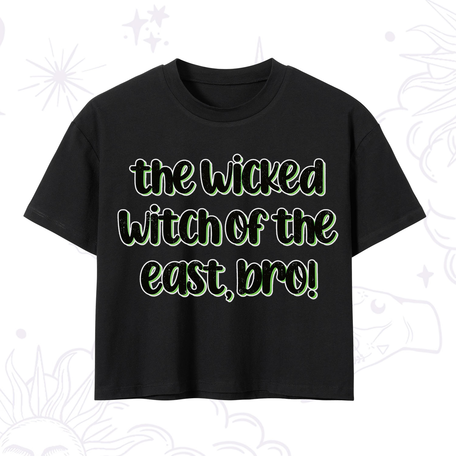 Purplehecate The Wicked Witch of the East Bro Crop T-Shirt