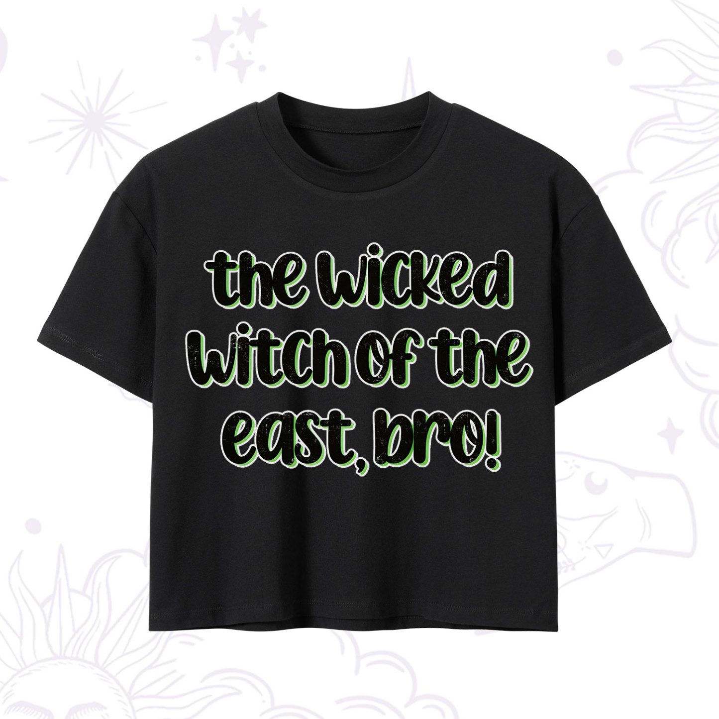 Purplehecate The Wicked Witch of the East Bro Crop T-Shirt