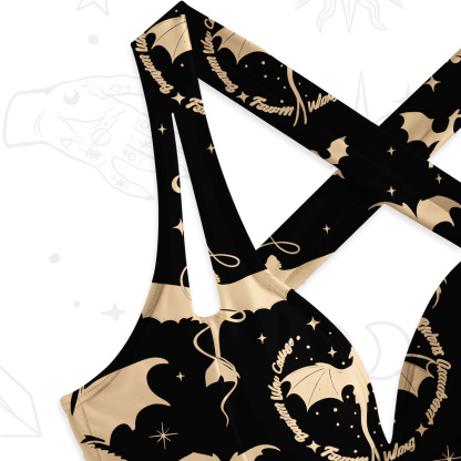 Purplehecate Fantasy Dragon Allover One-Piece Swimsuit