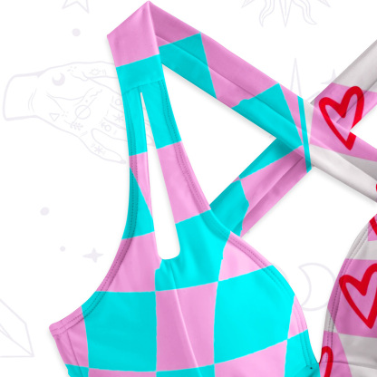 Purplehecate Savage Leopard Evil Eye One-Piece Swimsuit