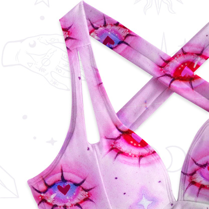 Purplehecate Mystic Love-Eye One-Piece Swimsuit