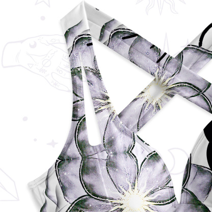 Purplehecate Starlit Cats & Butterflies One-Piece Swimsuit