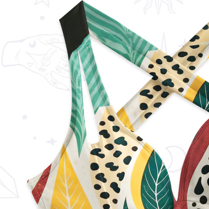 Purplehecate Mystic Forest Cat One-Piece Swimsuit