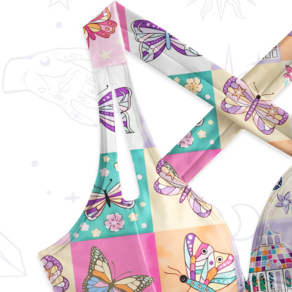 Purplehecate Dreamy Butterfly Garden One-Piece Swimsuit