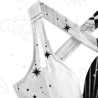 Purplehecate Mystic Duality Hands One-Piece Swimsuit