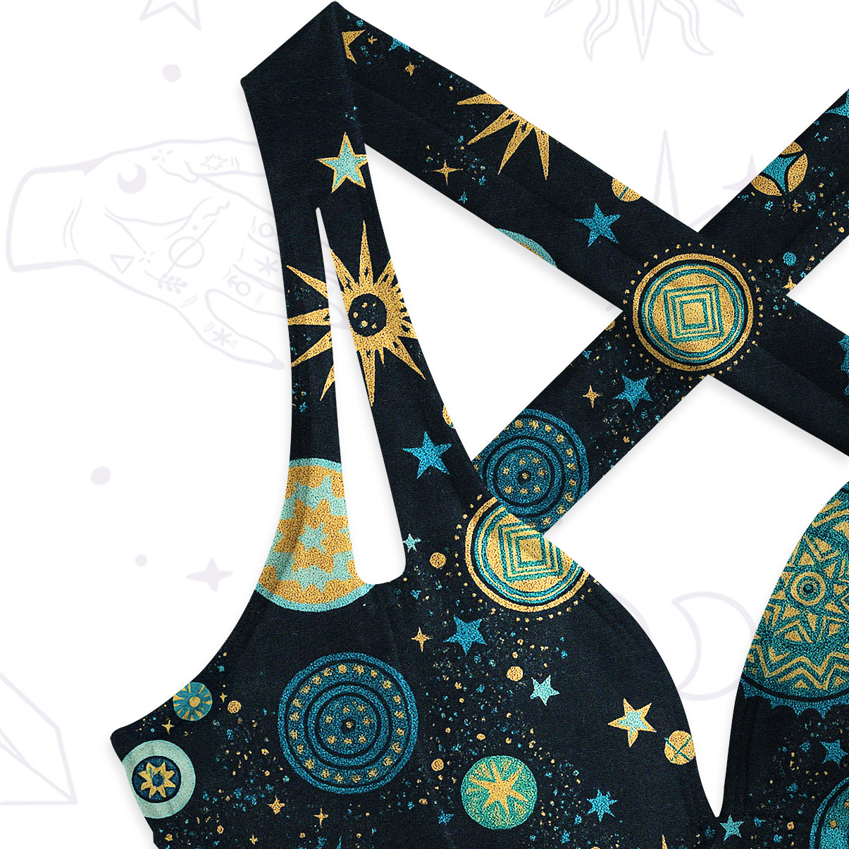 Purplehecate Starry Night One-Piece Swimsuit