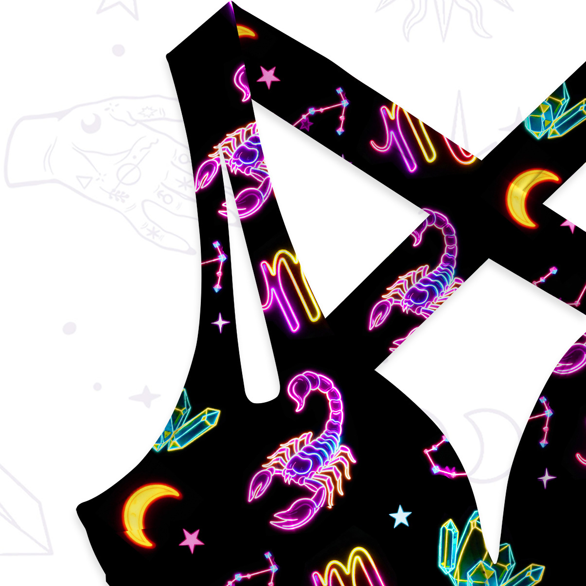 Purplehecate Scorpio Spirit Zodiac One-Piece Swimsuit