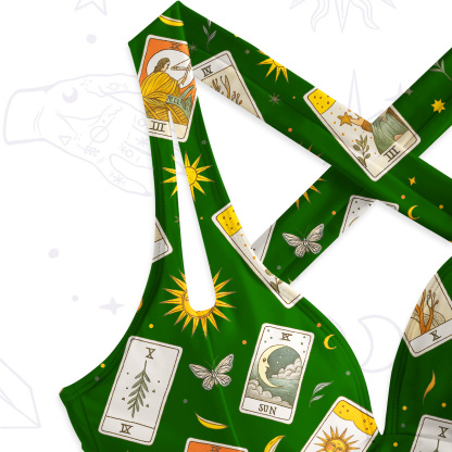 Purplehecate Tarot Garden One-Piece Swimsuit
