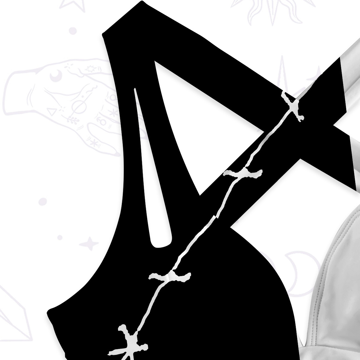 Purplehecate Grim Skeleton King One-Piece Swimsuit