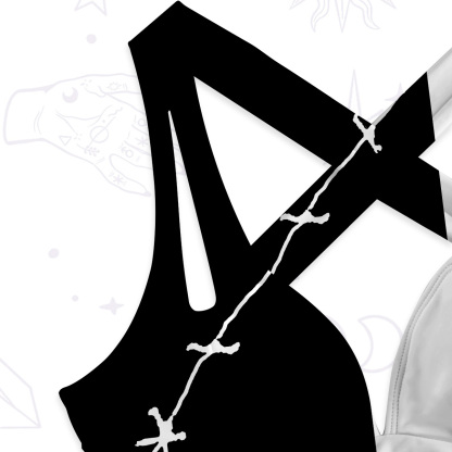 Purplehecate Grim Skeleton King One-Piece Swimsuit