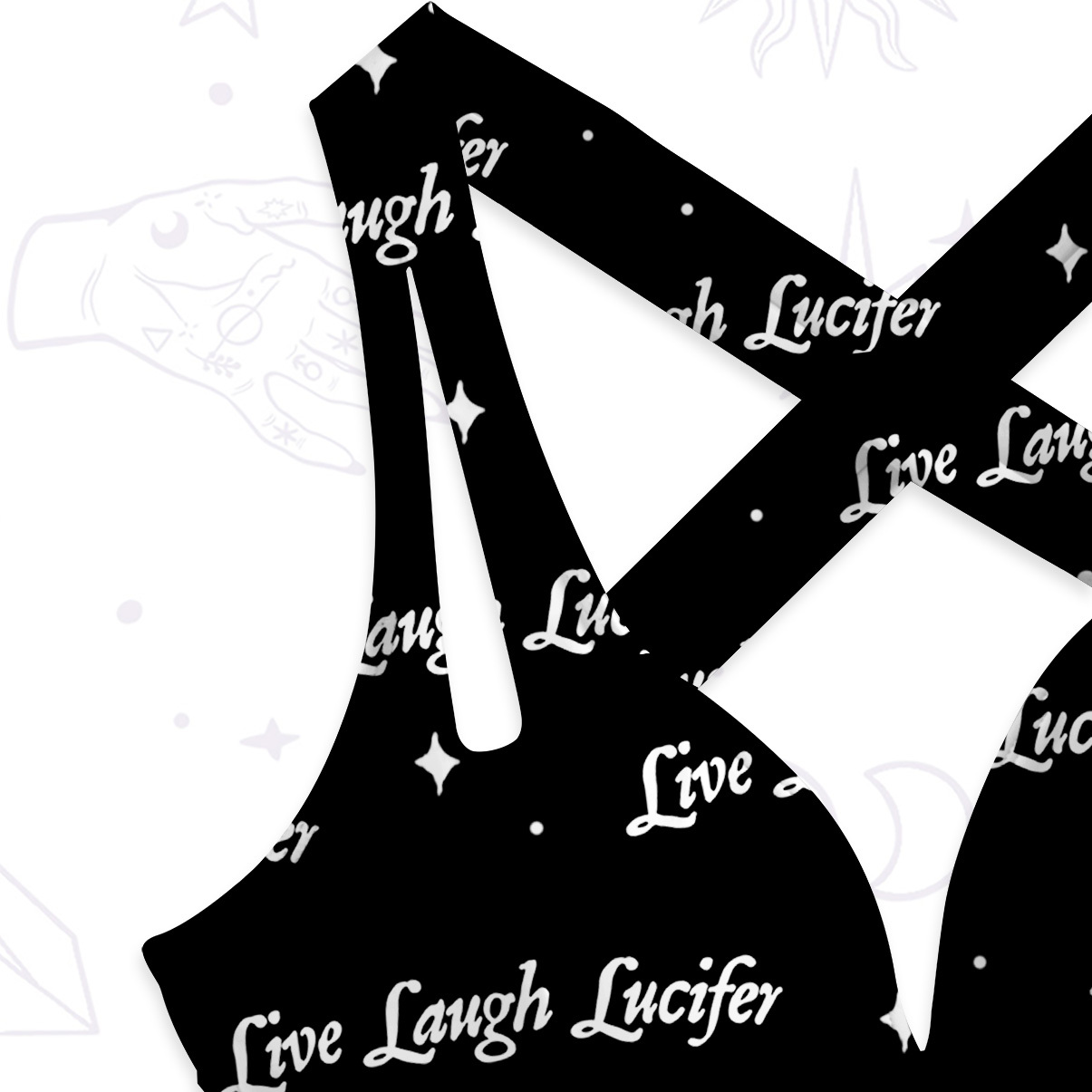 Purplehecate Live Laugh Lucifer One-Piece Swimsuit