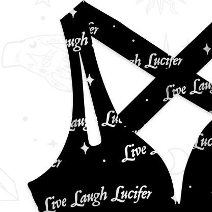 Purplehecate Live Laugh Lucifer One-Piece Swimsuit