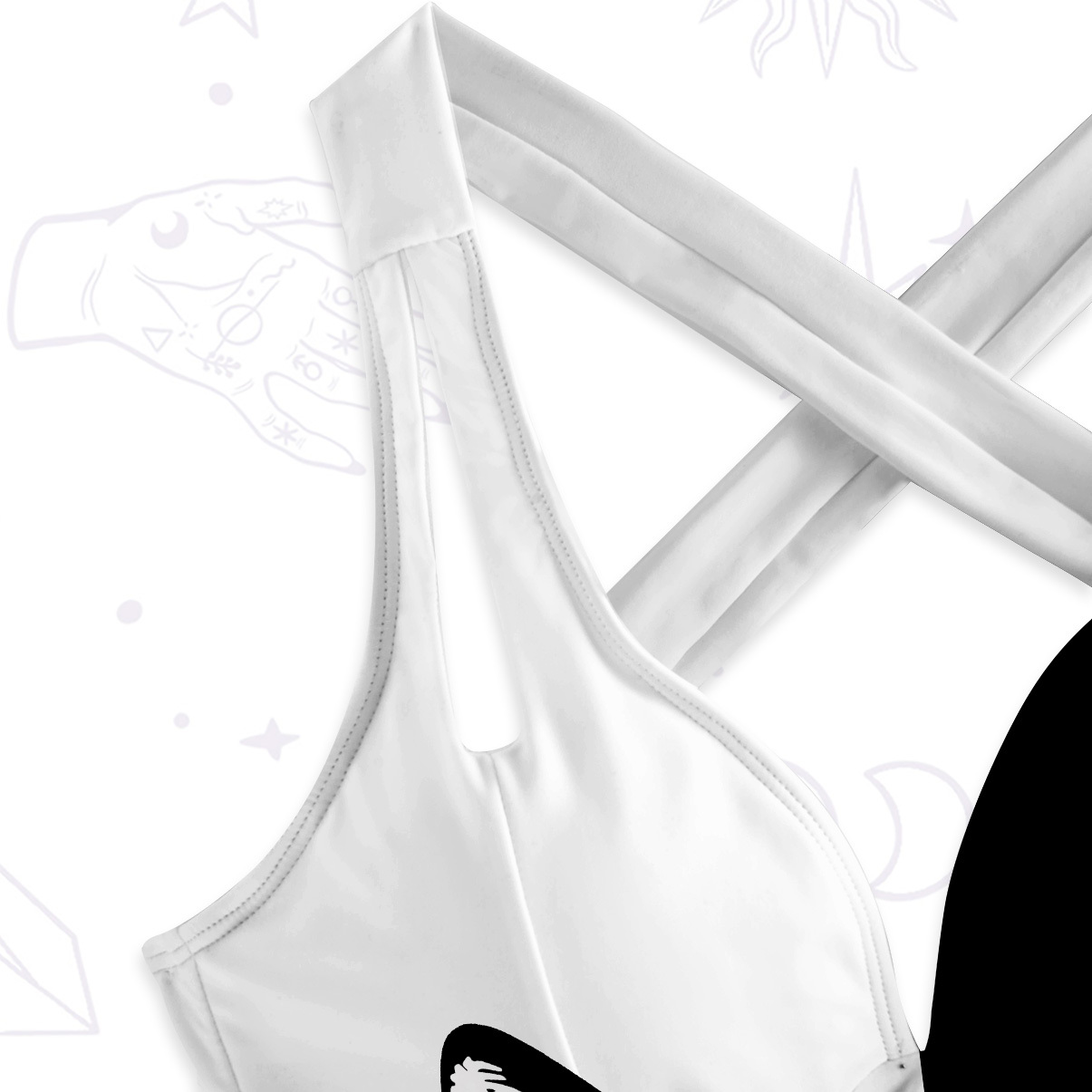 Purplehecate Hypnotic Cat One-Piece Swimsuit