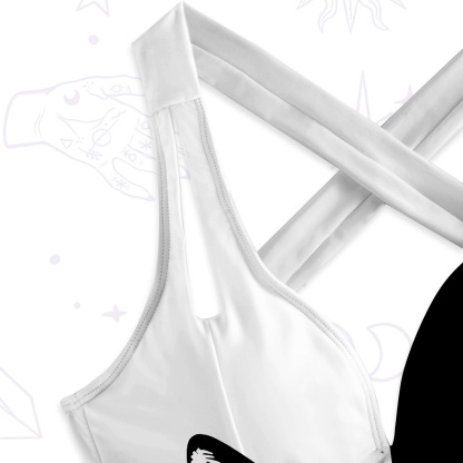 Purplehecate Hypnotic Cat One-Piece Swimsuit