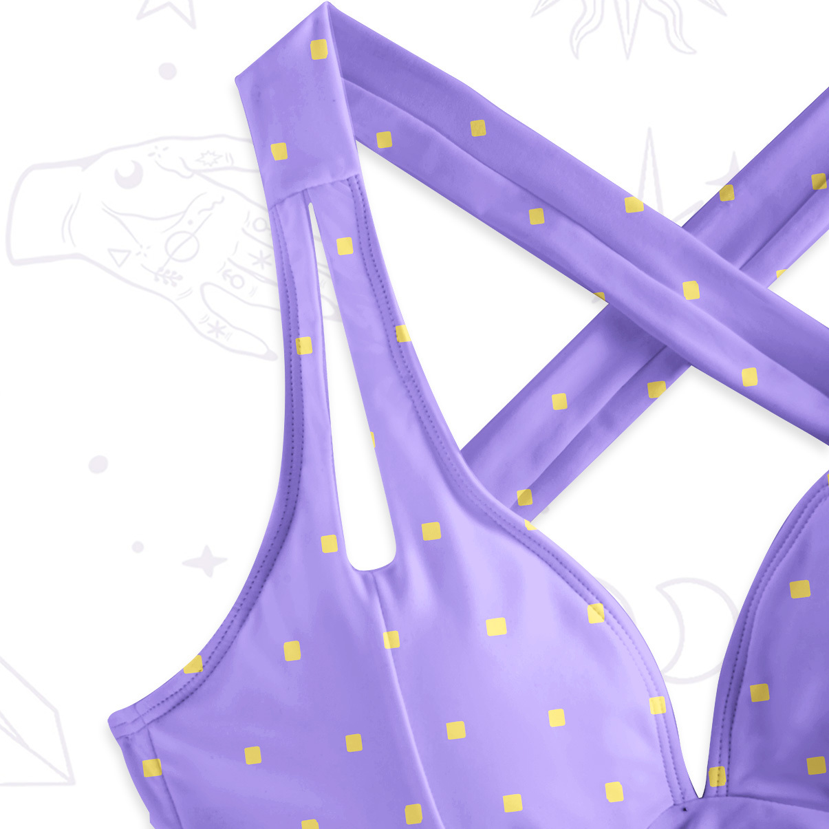 Purplehecate Enchanted Sunflower Garden One-Piece Swimsuit