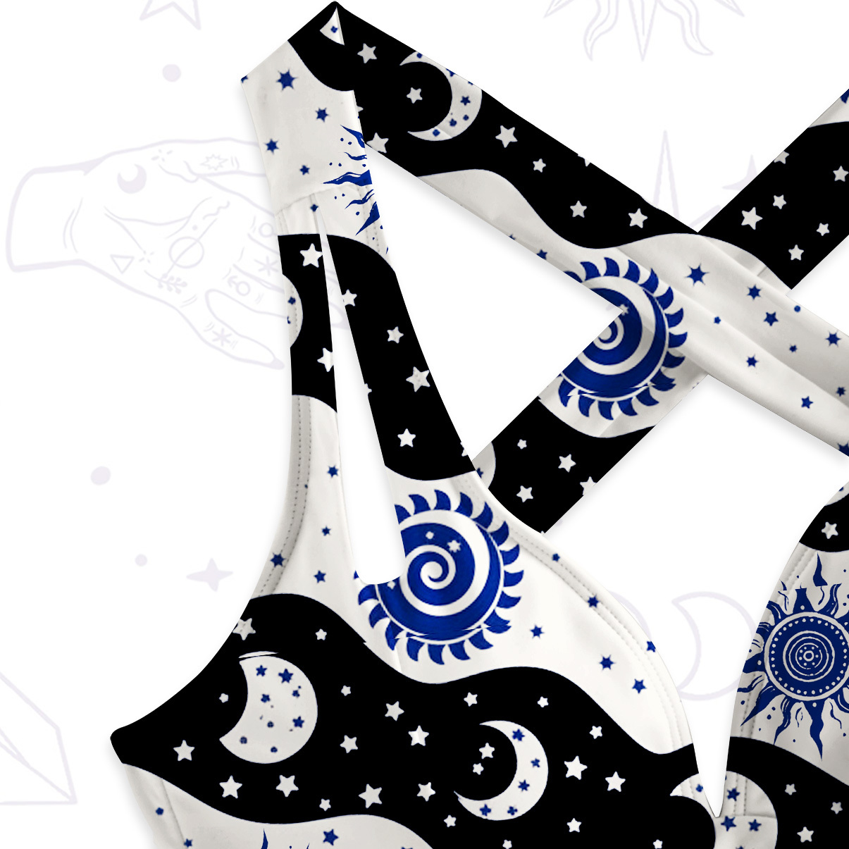 Purplehecate Starry Tides One-Piece Swimsuit