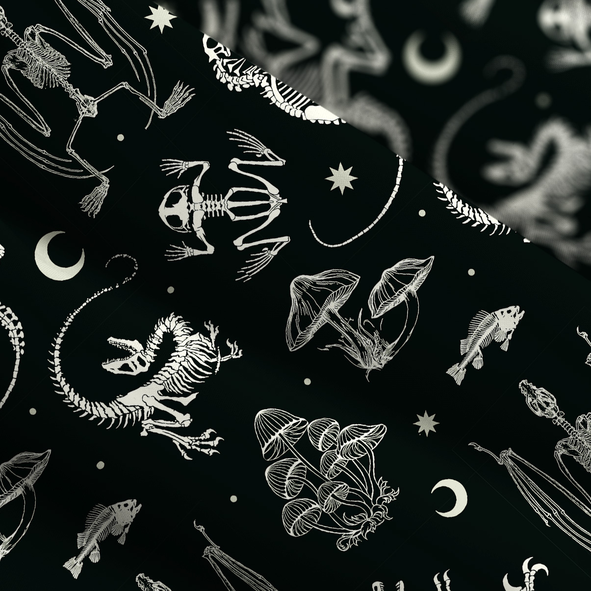 Purplehecate Prehistoric Fantasy Wide Straps Maxi Dress