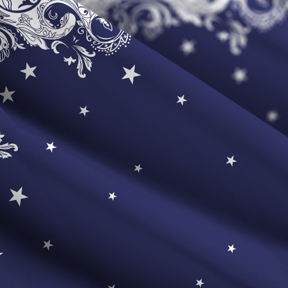 Purplehecate Midnight Star Wide Straps Maxi Dress