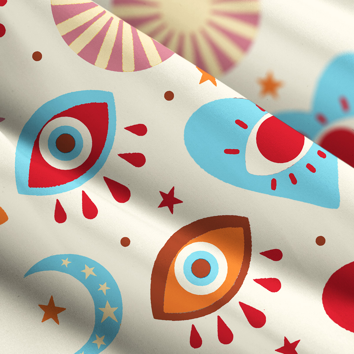 Purplehecate The Enchanted Eye of Love Wide Straps Maxi Dress