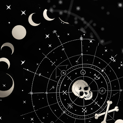 Purplehecate Coven of the Skull Moon Wide Straps Maxi Dress