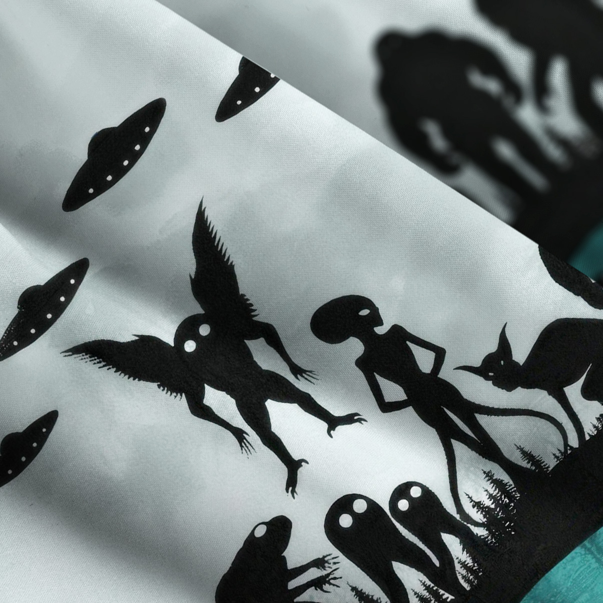 Purplehecate Alien Lake Monster Encounter Wide Straps Maxi Dress