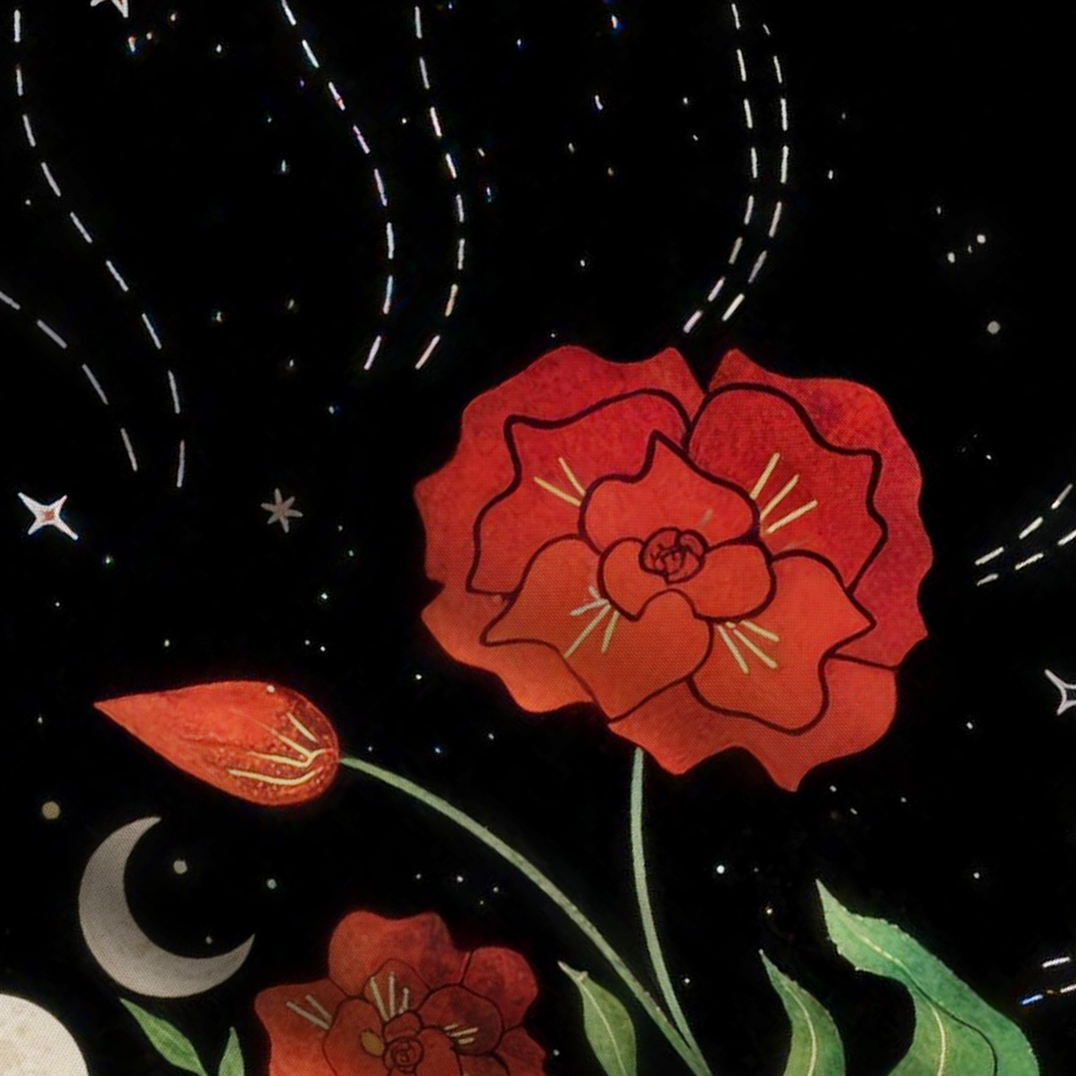 Purplehecate Moon Witch Garden Maxi Dress