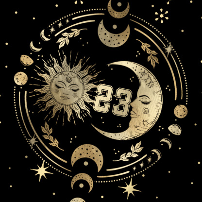 Purplehecate Celestial Sun and Moon Mesh Jersey Tank Top