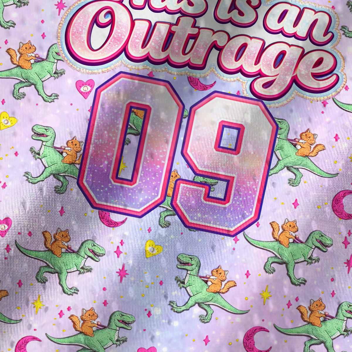 Purplehecate This is an Outrage Mesh Jersey Tank Top