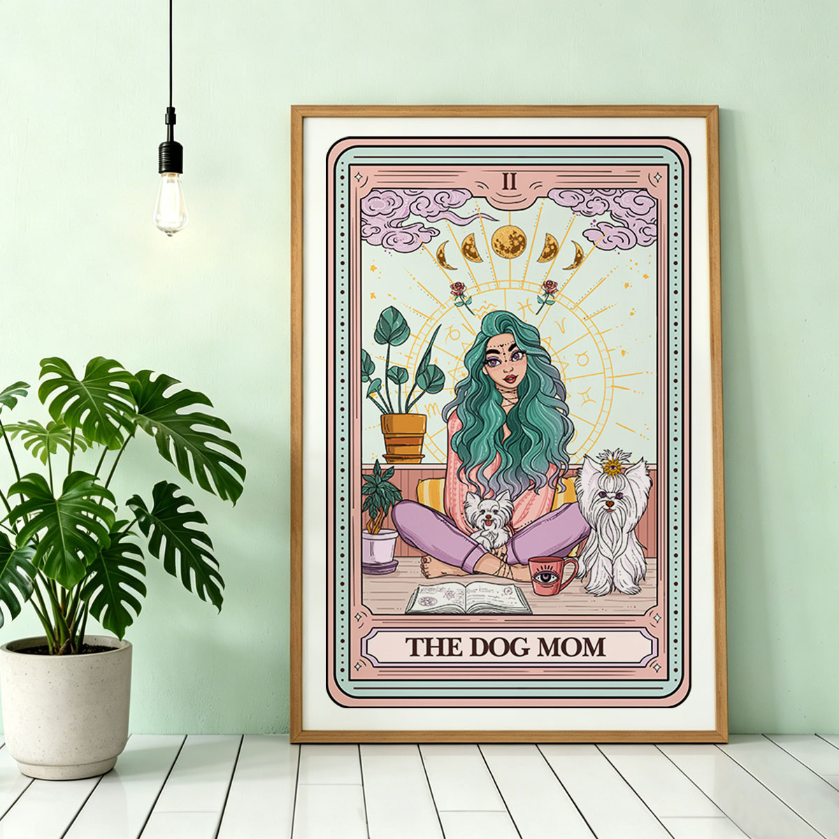 Purplehecate The Divine Dog Mom Tarot Card Unframed Poster