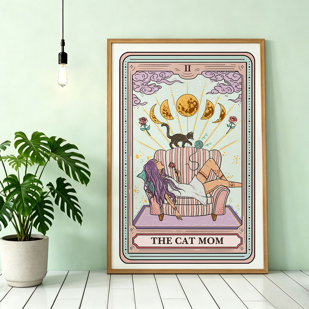 Purplehecate The Cat Mom Tarot Unframed Poster