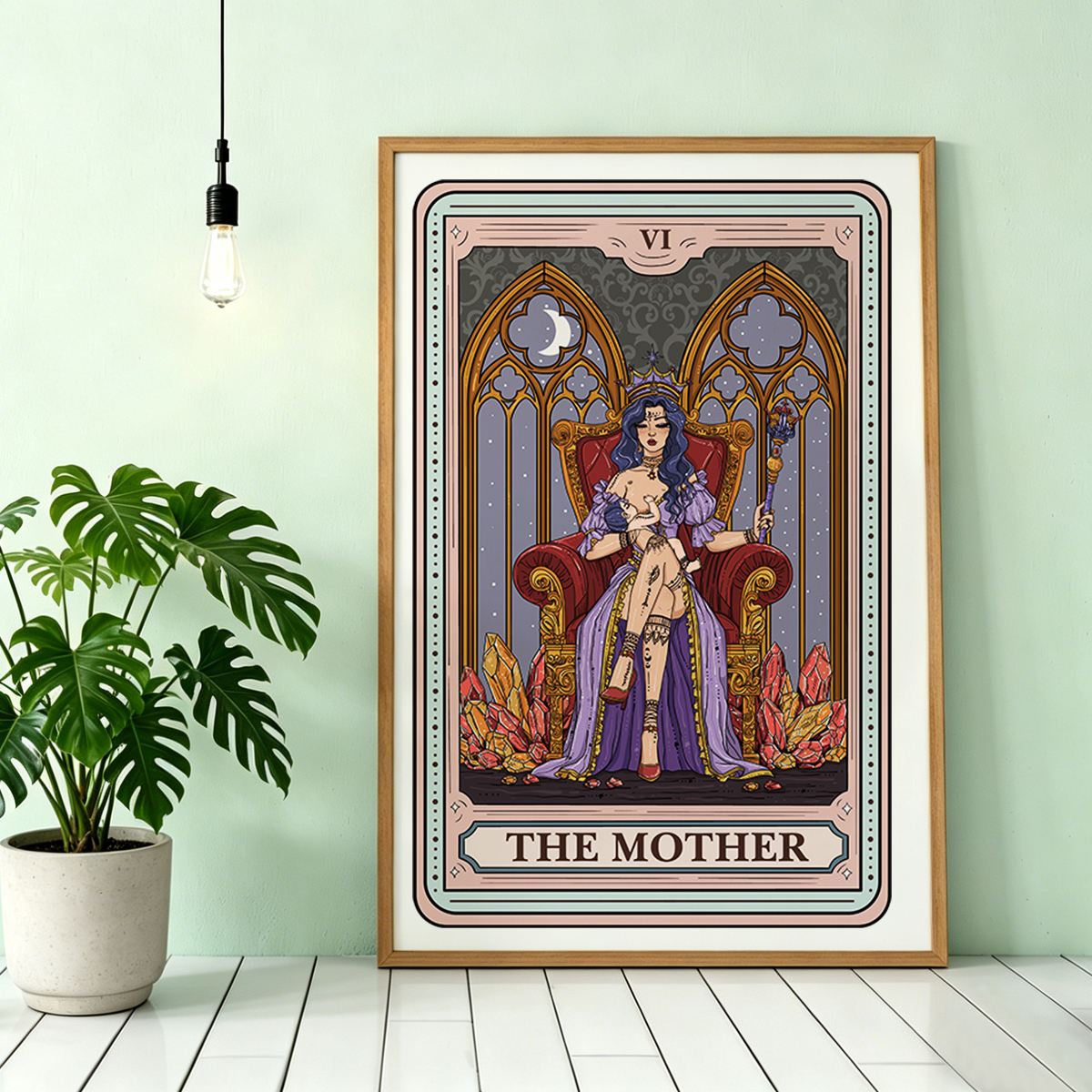 Purplehecate The Mother Tarot Card Unframed Poster