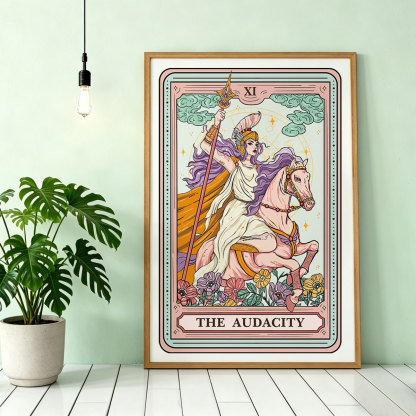 Purplehecate The Audacity Tarot Card Unframed Poster