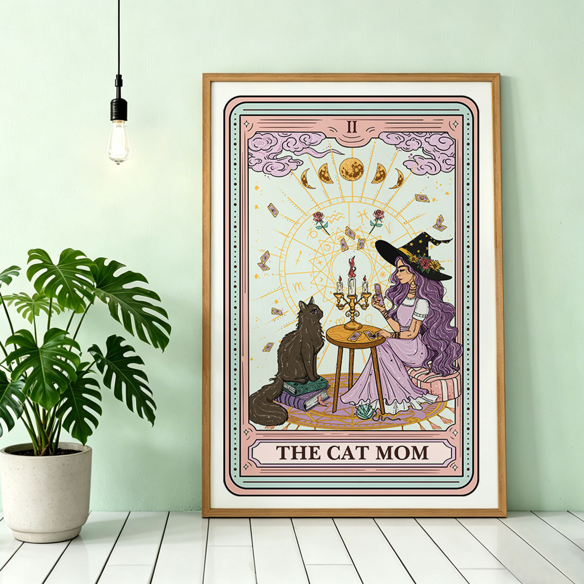 Purplehecate The Cat Witch Mom Tarot Unframed Poster