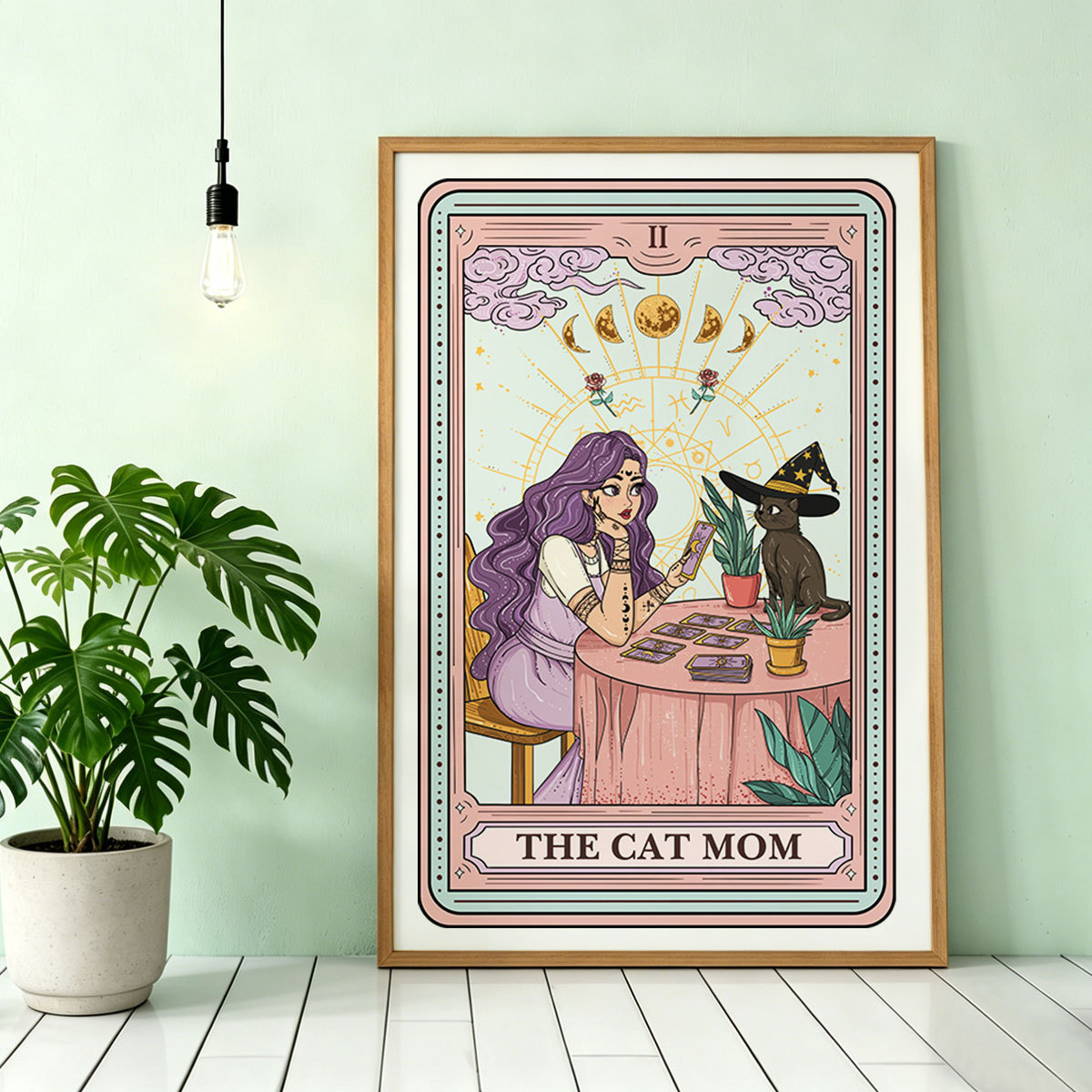 Purplehecate The Witchy Cat Mom Tarot Unframed Poster