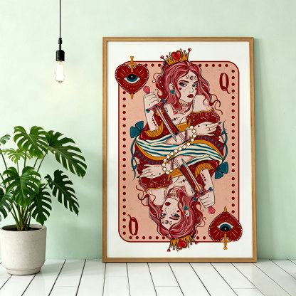 Purplehecate Queen of Hearts Unframed Poster