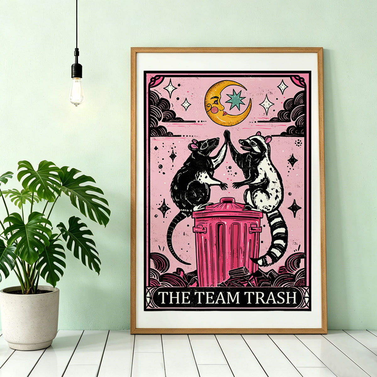 Purplehecate The Team Trash Opossum Tarot Unframed Poster