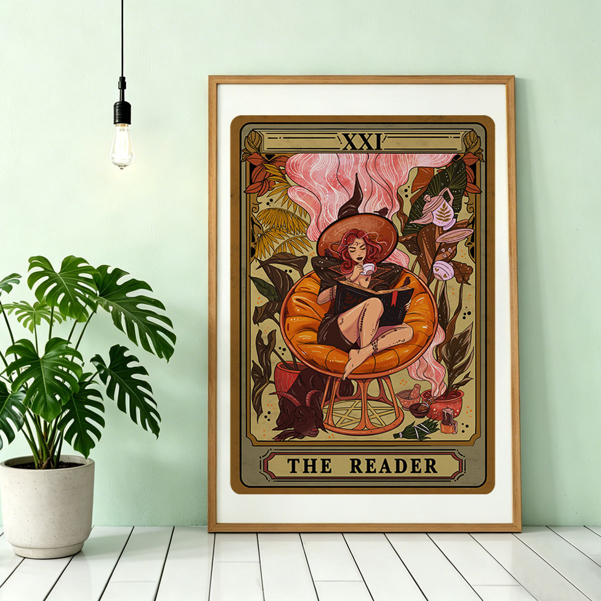 Purplehecate The Reader Tarot Card Unframed Poster