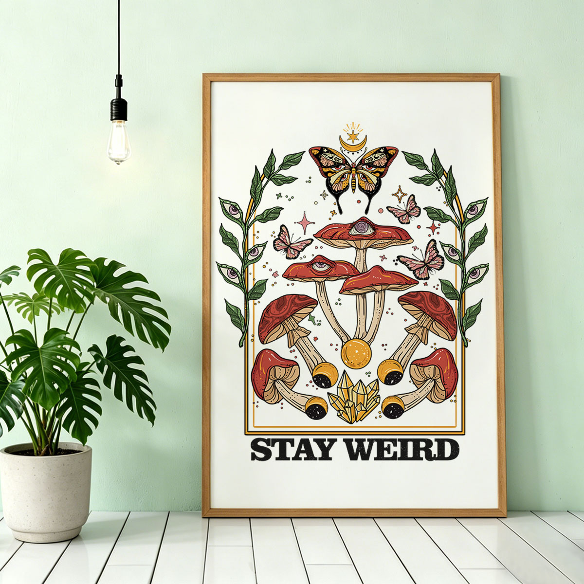 Purplehecate Stay Weird Unframed Poster
